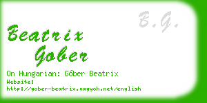 beatrix gober business card